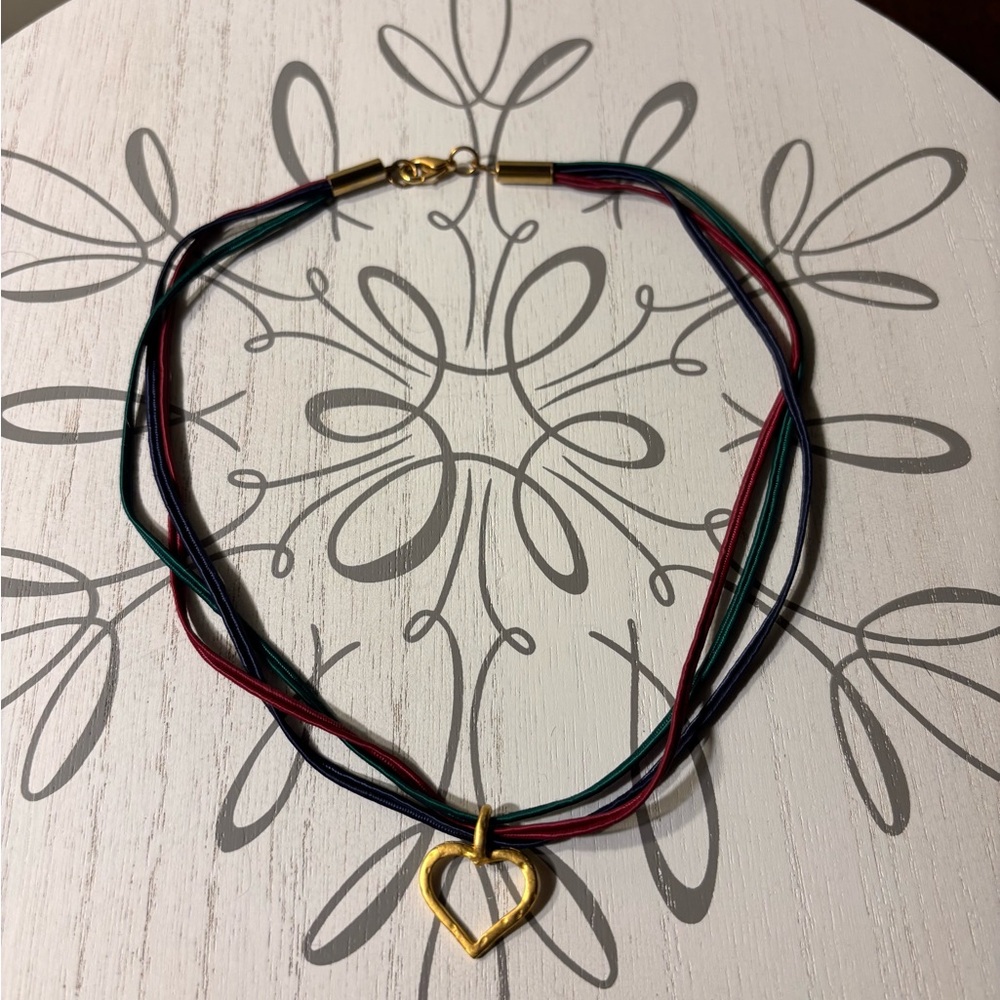 Necklace with Open Heart Charm